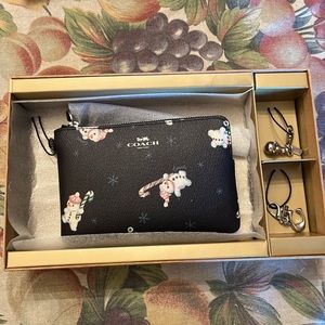 Coach Snowman Wristlet Brand New in Box, Never Used